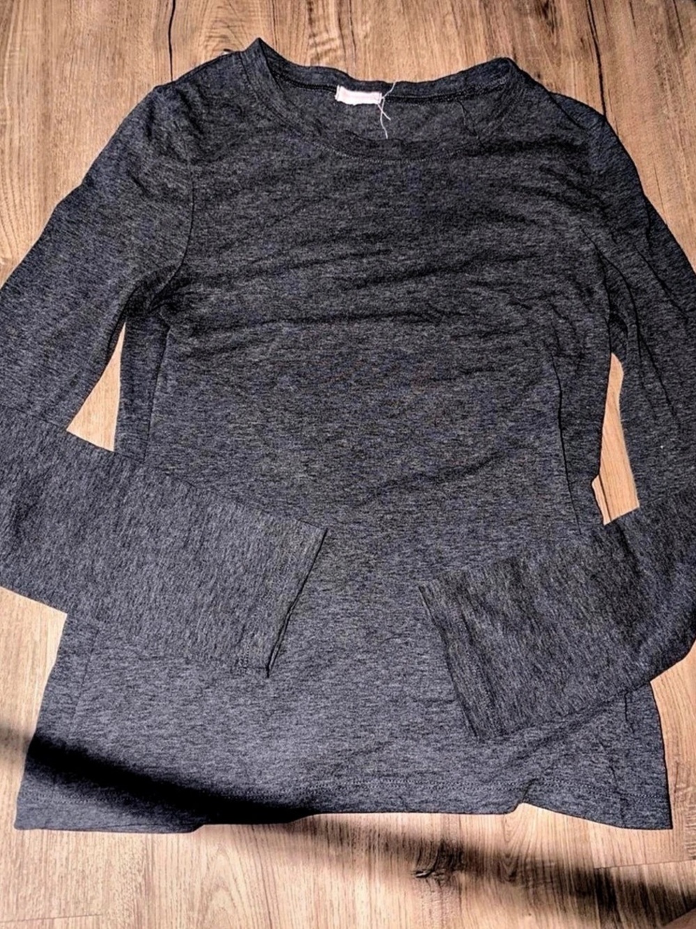 Brandy Melville Gray Long Sleeve Top